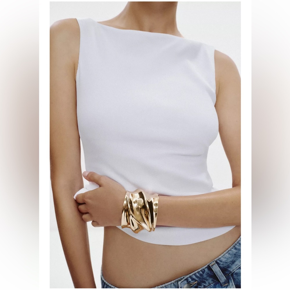 New Zara ribbed top